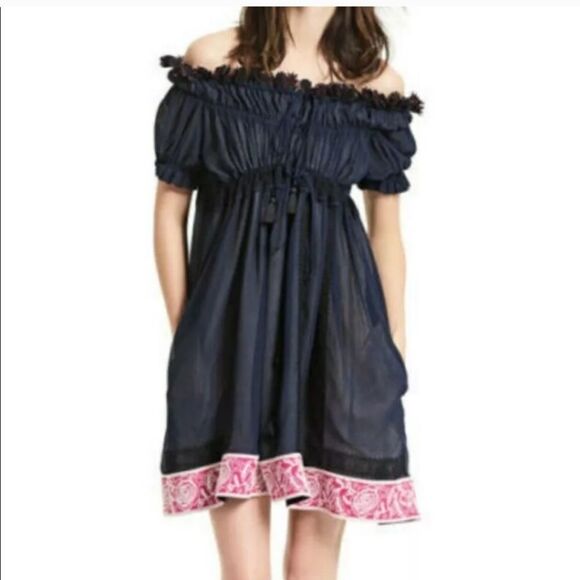 Chloe Navy Dress - Picture 1 of 16